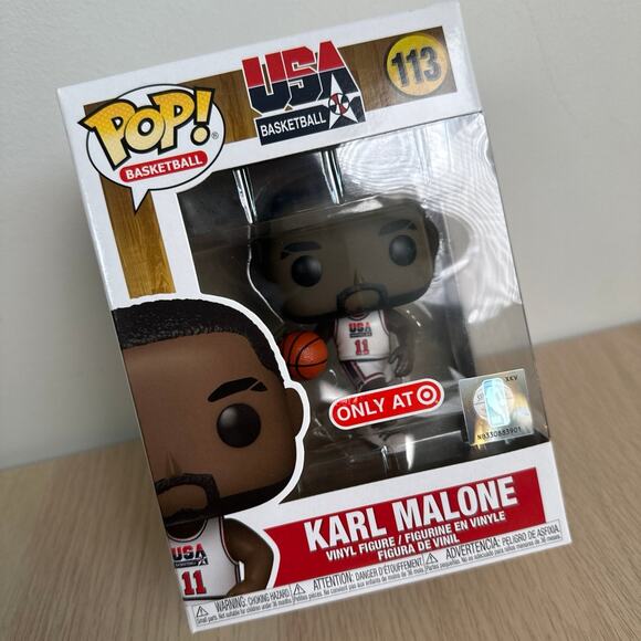 Karl Malone Dream Team Team USA Funko Pop 113 - NEW - Picture 4 of 4